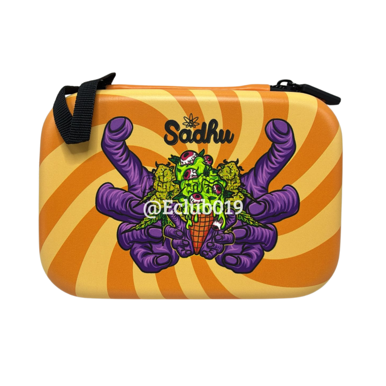 CASE SADHU MÉDIA LARANJA ESTAMPADA IMPERMEÁVEL POLIÉSTER