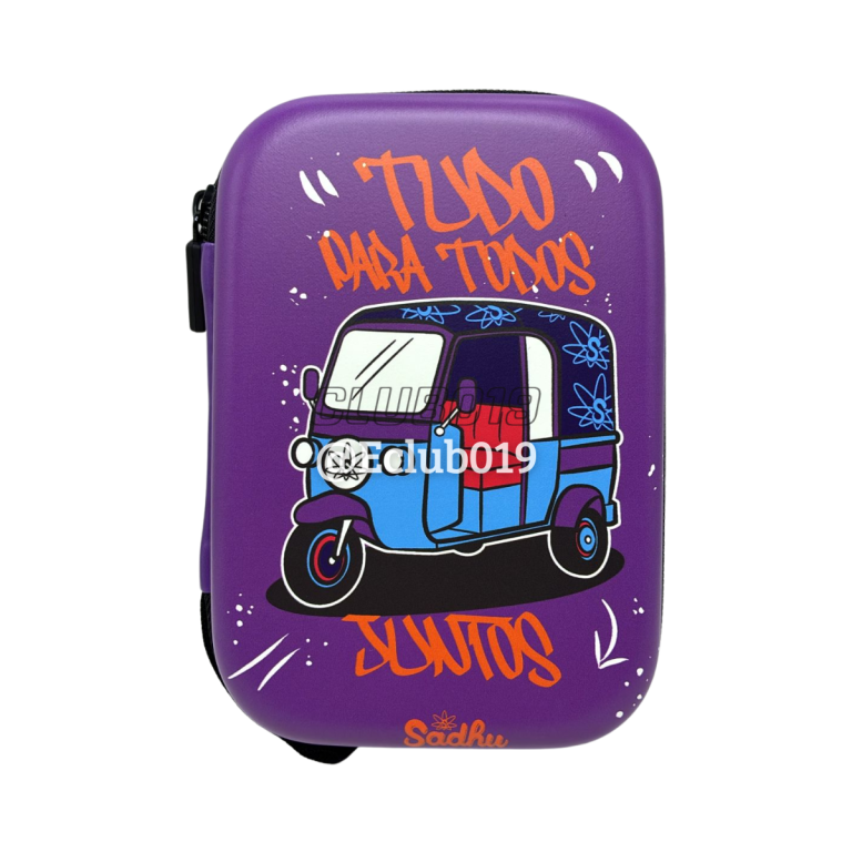 CASE SADHU MÉDIA ROXA ESTAMPADA IMPERMEÁVEL POLIÉSTER