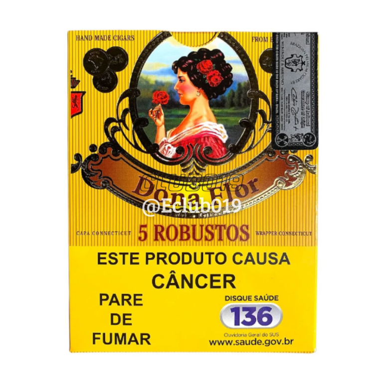 CHARUTO DONA FLOR ROBUSTO BRASIL PETACA C/5