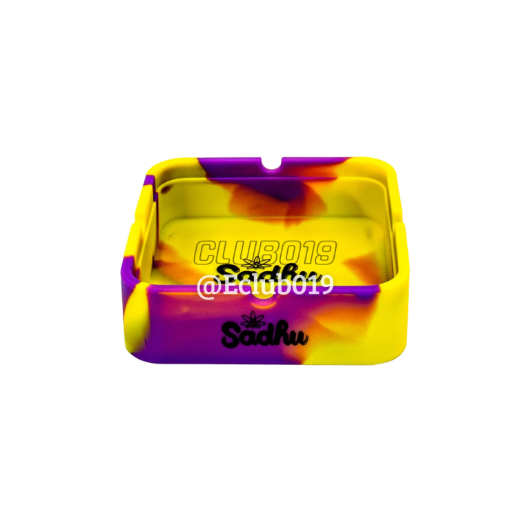 CINZEIRO SADHU SILICONE QUADRADO ROXO/AMARELO