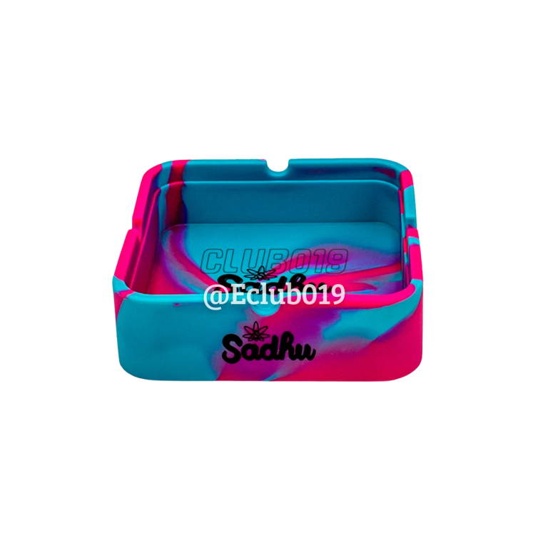CINZEIRO SADHU SILICONE QUADRADO AZUL/ROSA