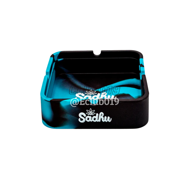 CINZEIRO SADHU SILICONE QUADRADO AZUL/PRETO