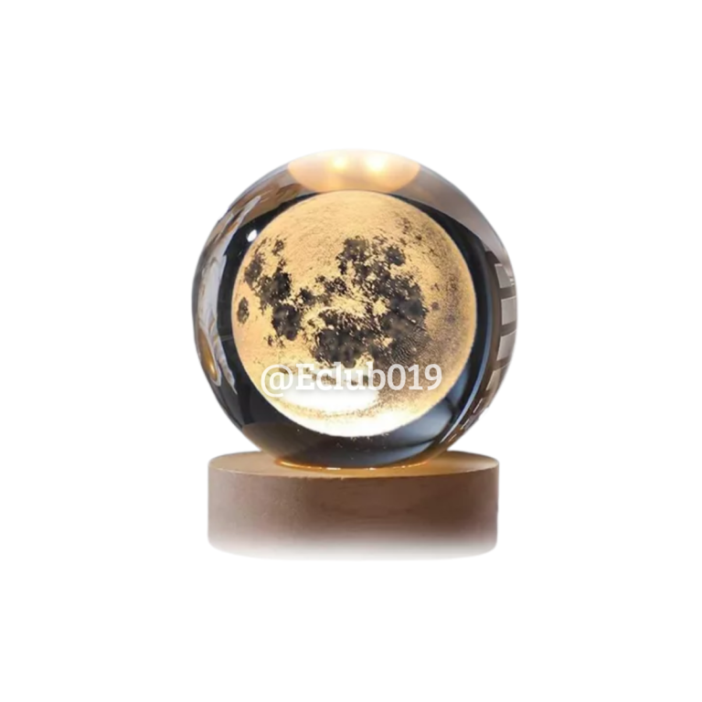 LUMINÁRIA CRISTAL LED SOLAR DECORATIVA MESA LUA