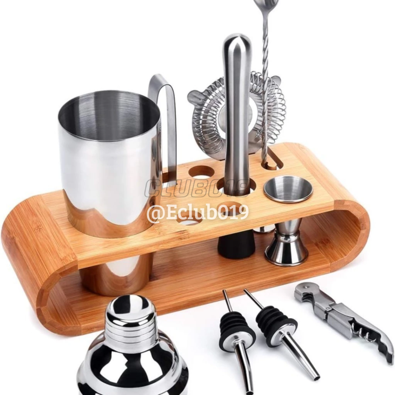 KIT BARMAN CAIPIRINHA 10 Peças Inox Coqueteleira 750ml