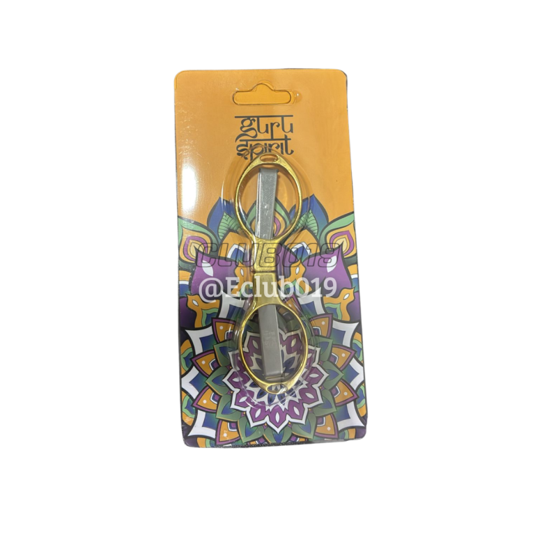 TESOURA GURU SPIRIT METAL DOURADO Dobrável Tabacaria
