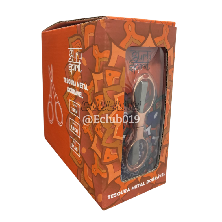 TESOURA GURU SPIRIT METAL Dobrável C/12un Mix Cores Kit