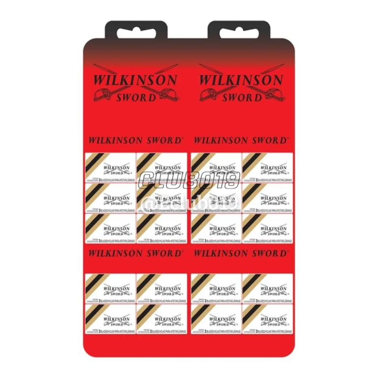 LÂMINA BARBEAR WILKINSON SWORD 60un Aço Inox C/20
