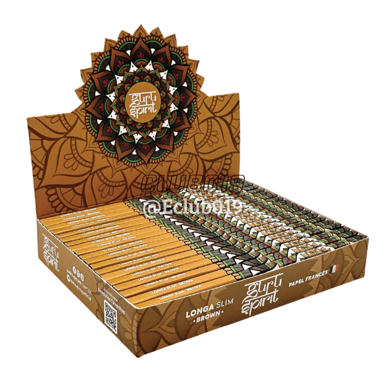 SEDA GURU SPIRIT SLIM BROWN EXTRA LONG 20un 35 Folhas