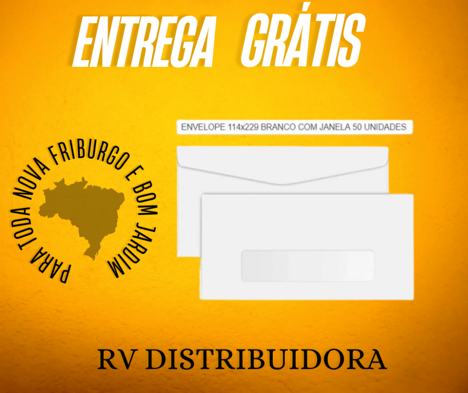 ENVELOPE 114X229 BR 75GR C/JANELA C/50UN PCT C/50