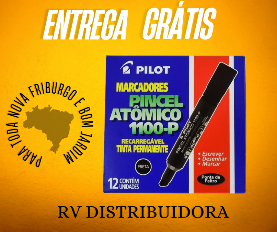 PINCEL MARCADOR ATOM CX C/12 PT PILOT