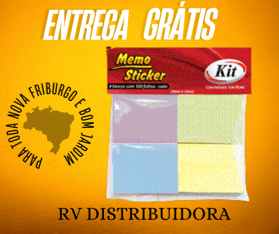 ANOTE E COLE P/ RECADO SORT 4 CORES 38X51