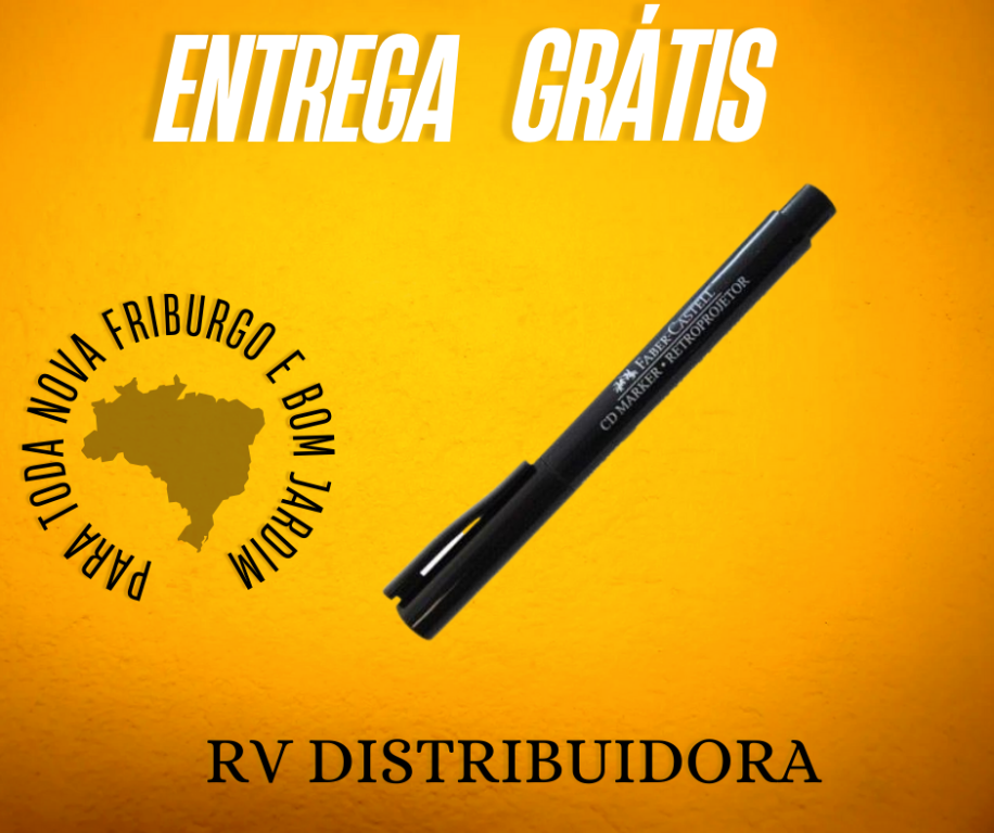 CANETA MARCADOR PARA RETROPROJETOR 1MM- PRETA - FABER-CASTELL