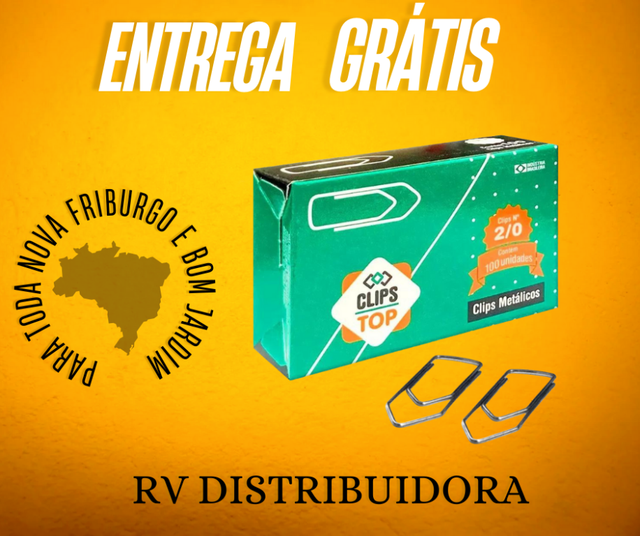 CLIPS 2/0 CX COM 100 UNIDADES