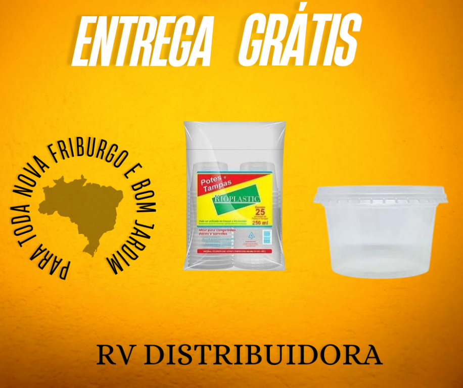 POTE RED. 250ML C/TAMPA 20X25 RIOPLAST CX C/25