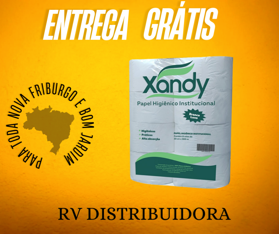 PAPEL HIGIENICO ROLAO BRANCO LUXO XANDY C/8R 300M