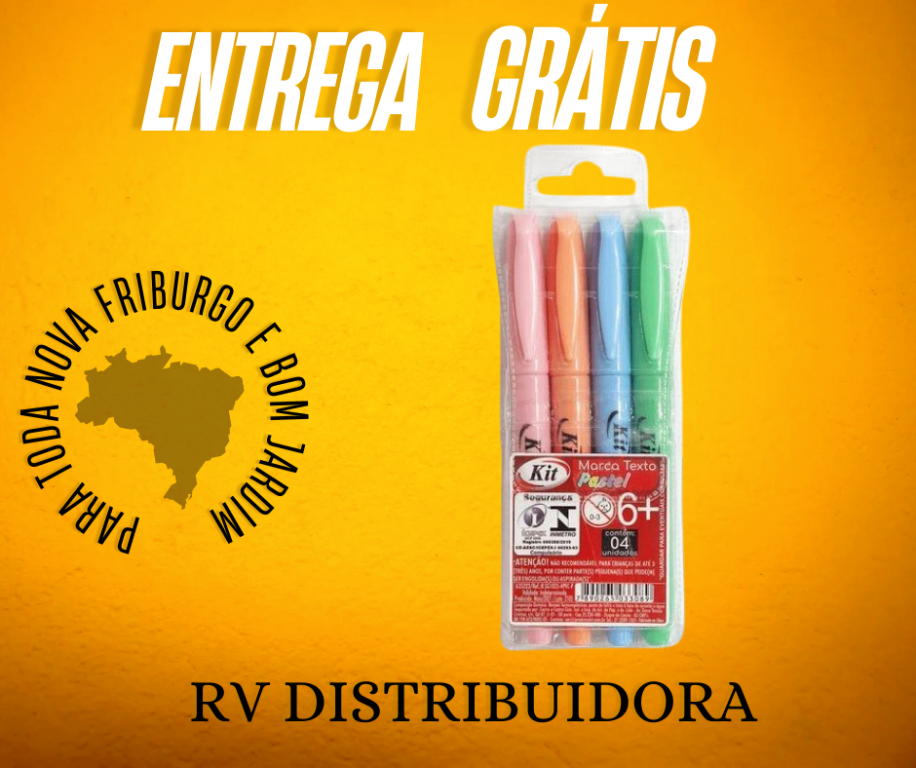 MARCA TEXTO SLIM C/4 PASTEL R.SG1025-4PVC-P