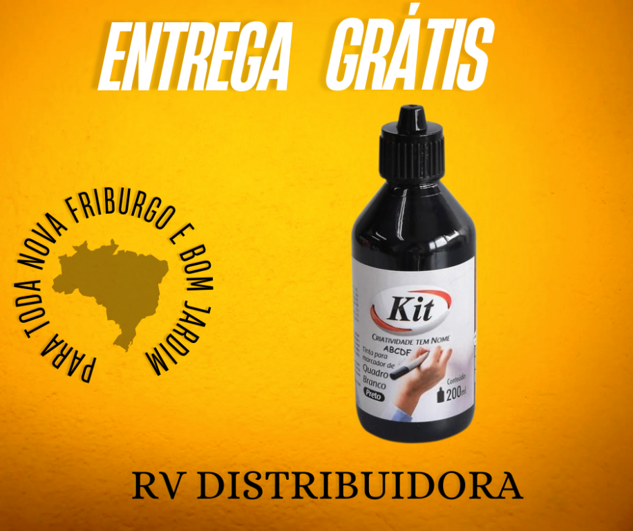 TINTA P/MARCADOR P/QUADRO BRANCO 200ML PRETO