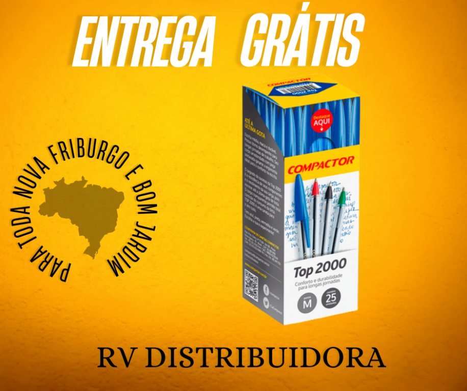 CANETA COMPACTOR TOP 2000. VERM/CXC/25
