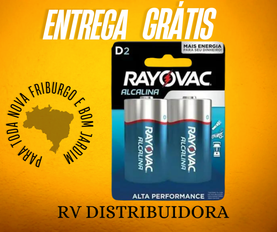 PILHA RAYOVAC ALCALINA GRANDE - 2UN