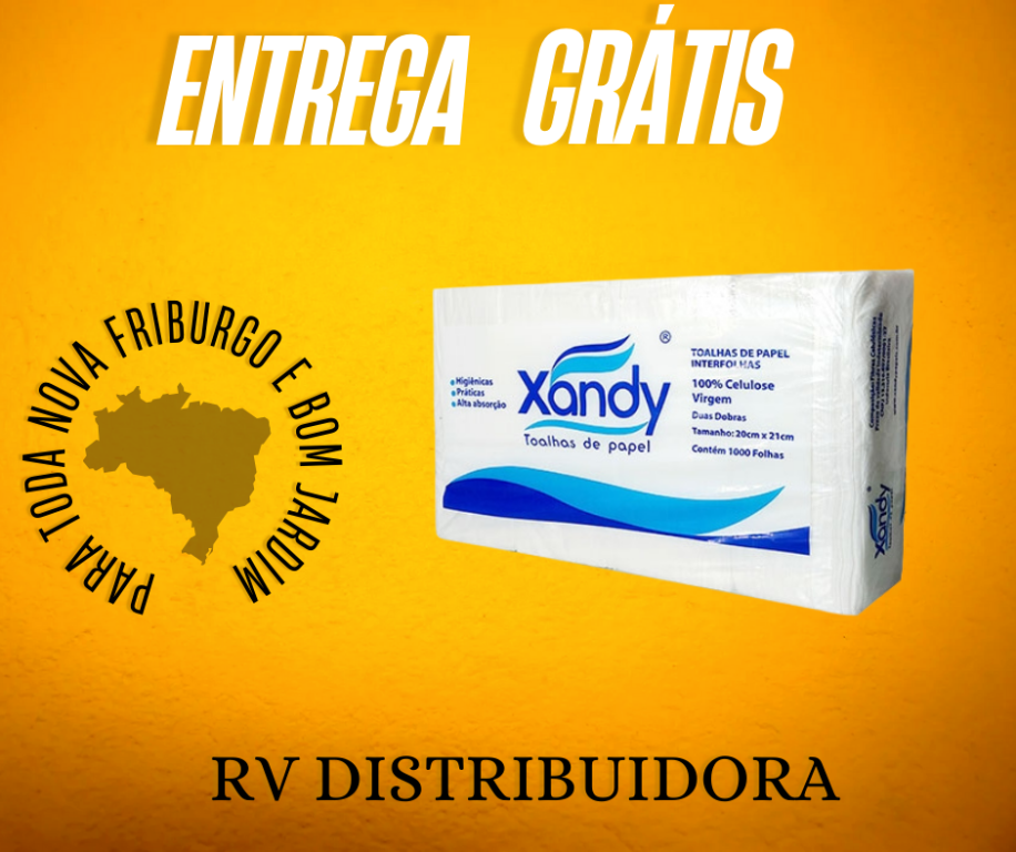 TOALHA DE PAPEL INTERFOLHA XANDY 100% CELULOSE 20X21 C/1000
