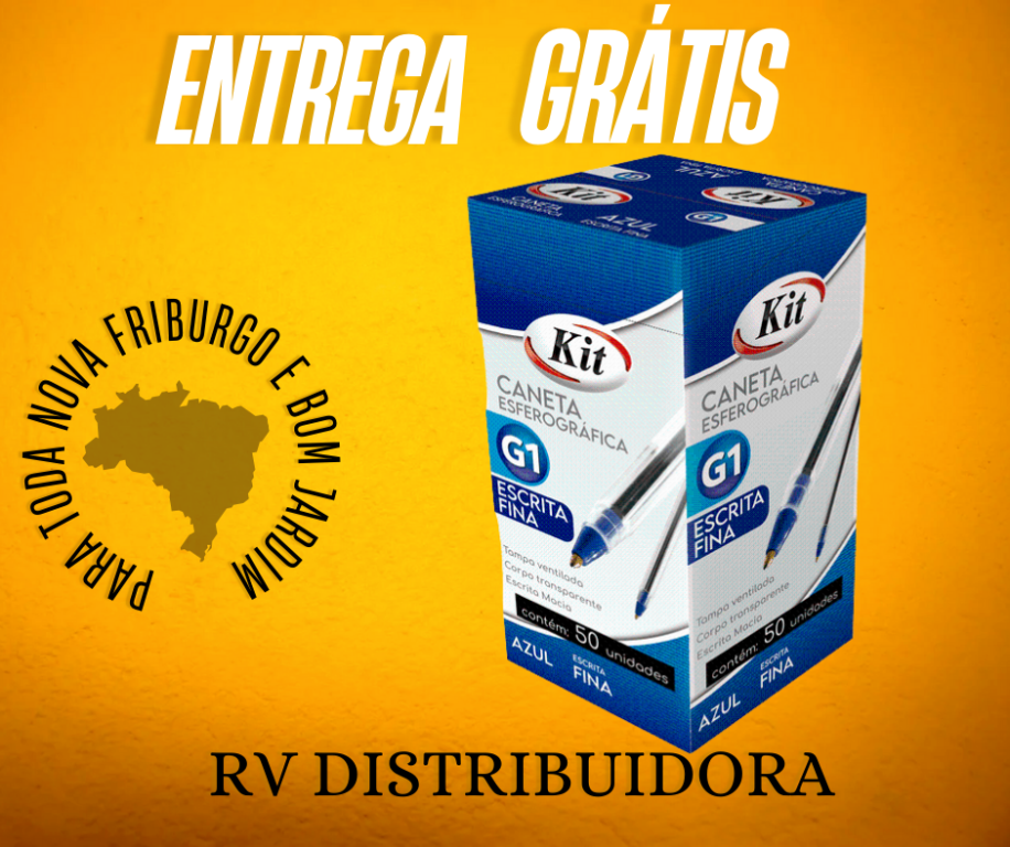 CANETA KIT G1 PONTA FINA AZULCXC/50