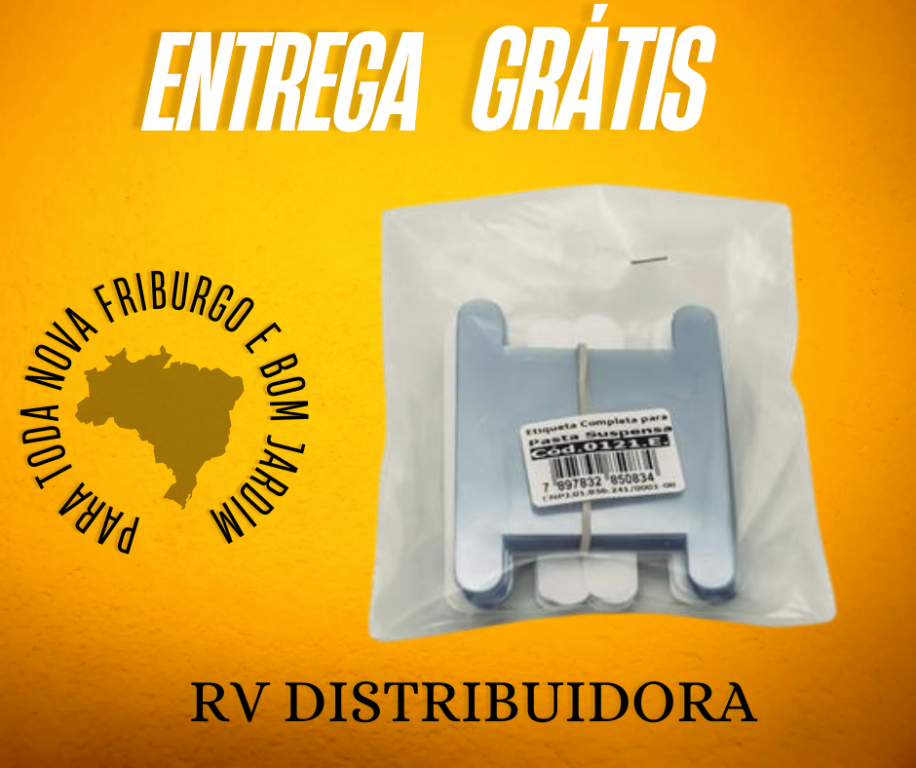 VISOR PARA PASTA SUSPENSA ETIQUETA BRANCA C/50UN. - DELLO