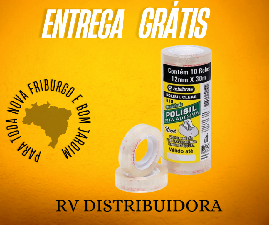 FITA ADESIVA 12X30 POLISIL QUALI CLEAR 1 UND