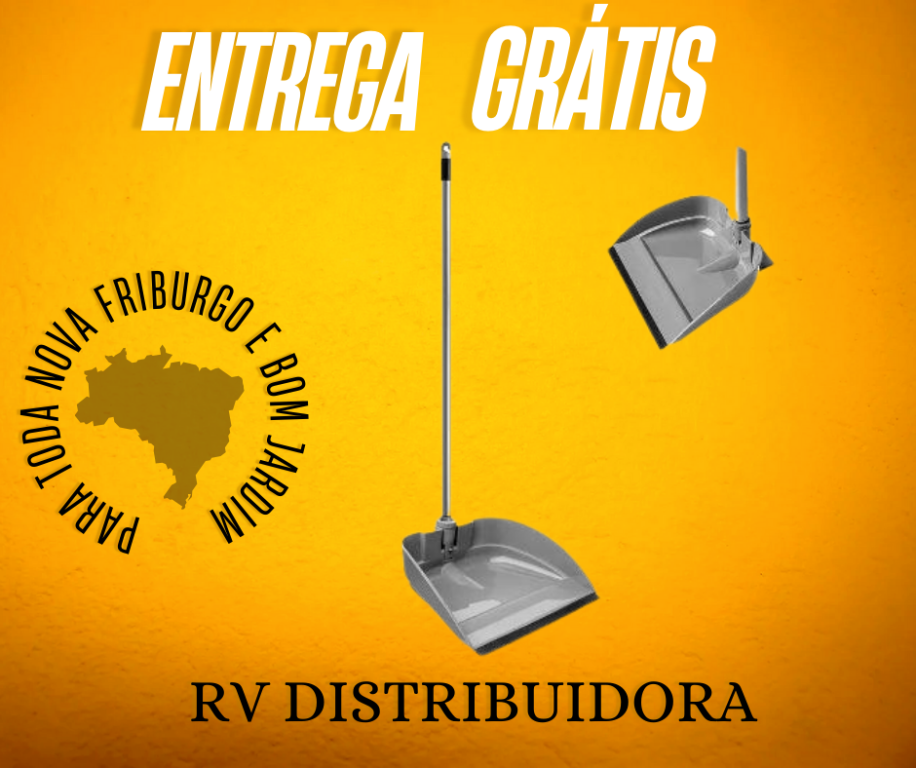 PA DE LIXO NOVIÇA COM CABO LONGO