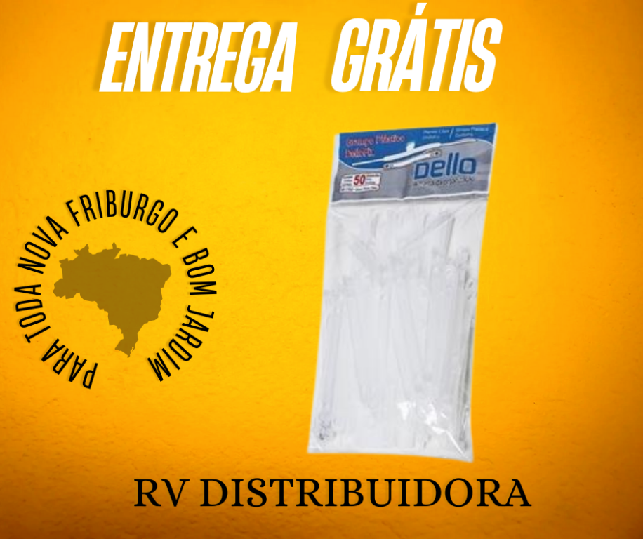 GRAMPO TRILHO (PLASTICO) DELLOFIX BRANCO-DELLO