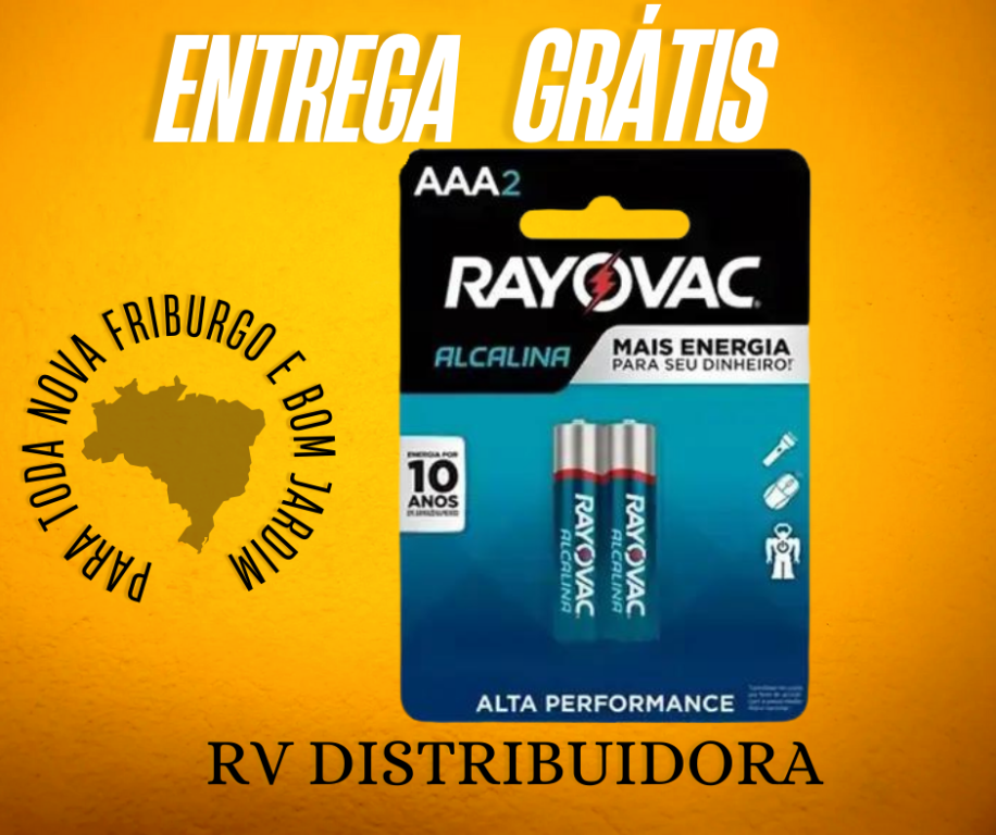 PILHA RAYOVAC ALCALINA PALITO AAA - 2UN