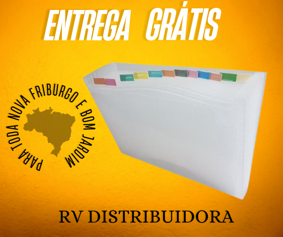 PASTA SANFONADA (PLASTICA) A4 12 DIVISOES CRISTAL - ACP