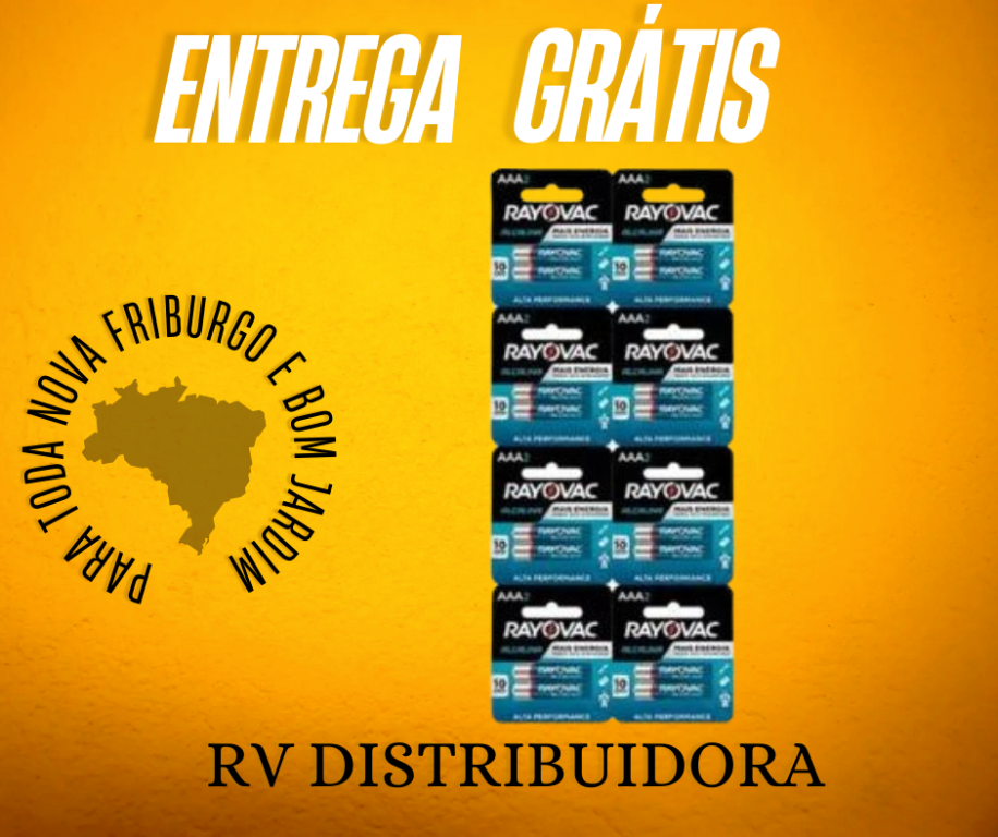 PILHA RAYOVAC ALCALINA PALITO AAA CARTELÃO - 2UN- CARTELA C/8 UND