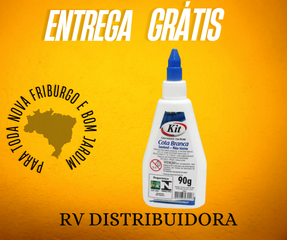 COLA PLASTICA CONJ COM 6 UNI- 90GRS KIT