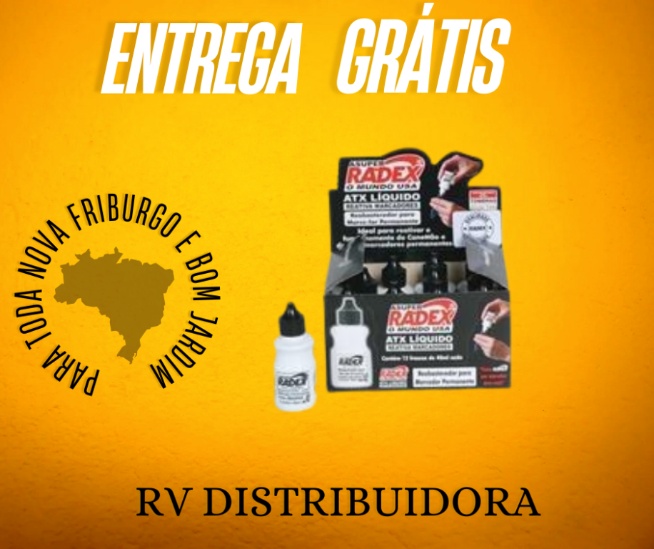 TINTA MARCADOR PERMANENTE REABASTECEDOR 40ML PRETO - RADEX