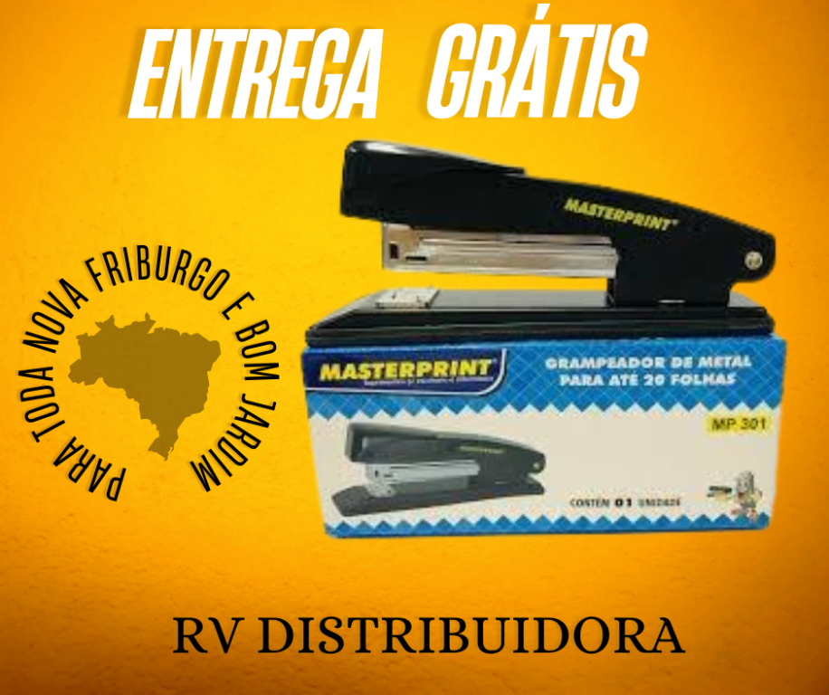 GRAMPEADOR DE METAL MP301 MASTERPRINT 20FOLHAS