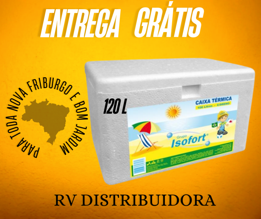CAIXA ISOPOR TERMICA 120LTS