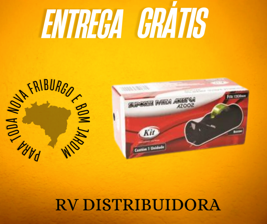 SUPORTE P/DUREX PEQUENO KIT R.AZ002 PRETO