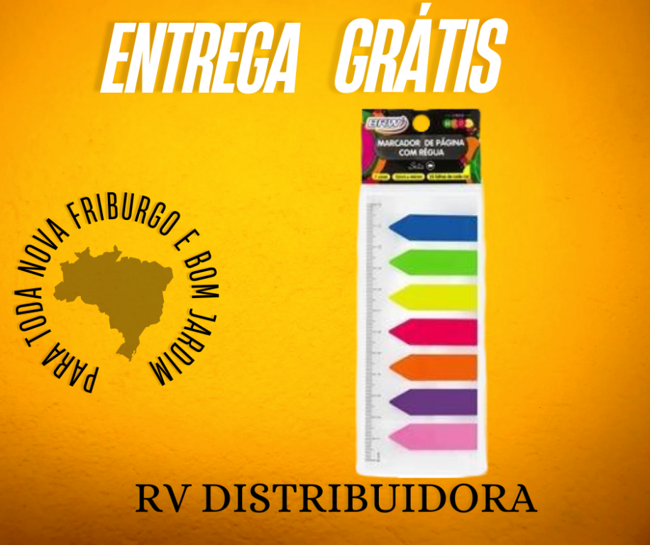 BLOCO MARCADOR PÁGINA ADESIVO SMART NOTES FLECHA COM RÉGUA 25 FLS. - BRW