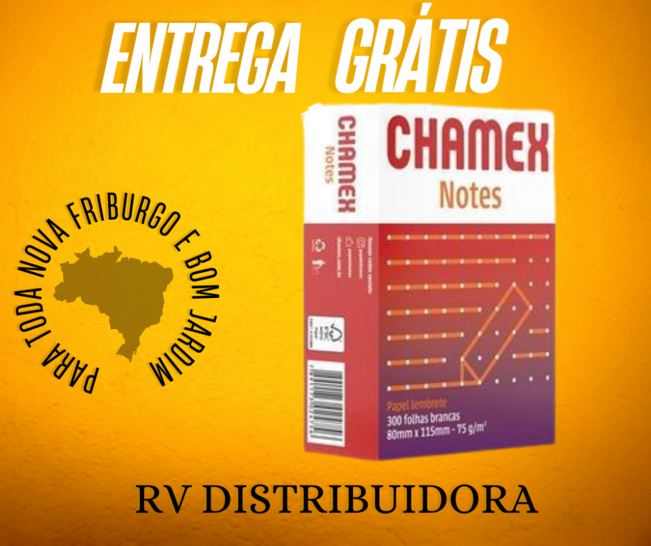 Bloco de Anotações Chamex Notes 80 mm x 115 mm 300 fls.