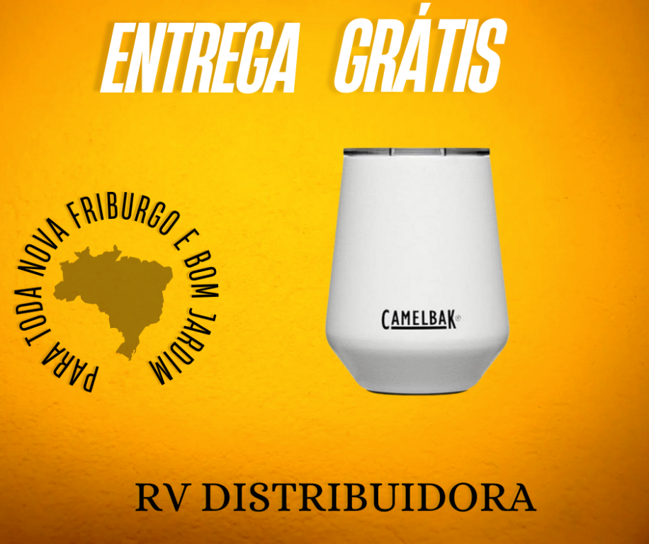 TAÇA PARA VINHO TERMICA CAMELBAK 350ML BRANCO