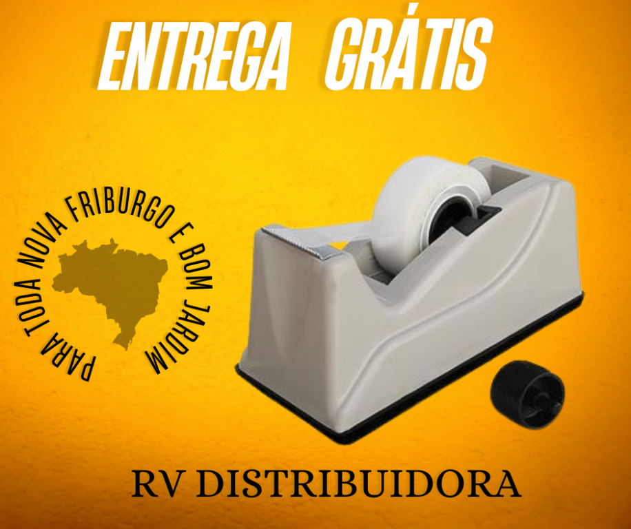 SUPORTE P/DUREX PEQUENO PLÁSTICO PT - CAVIA