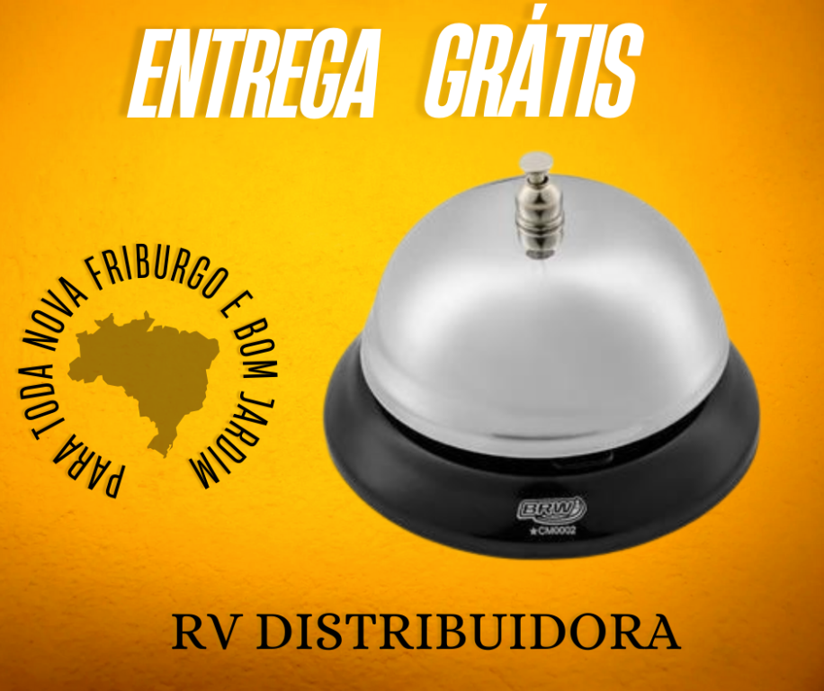 CAMPAINHA DE BALCÃO MET 85mm/BRW