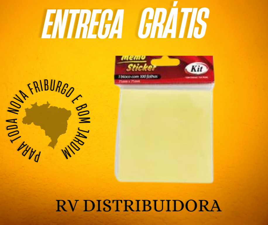 ANOTE E COLE P/RECADO 75X75 AMARELO