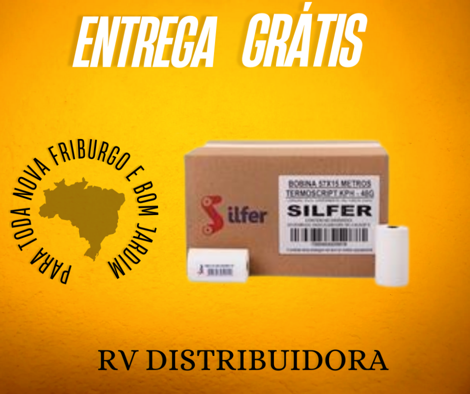 Bobina Térmica 57 mm x 15 m 48 g Branca