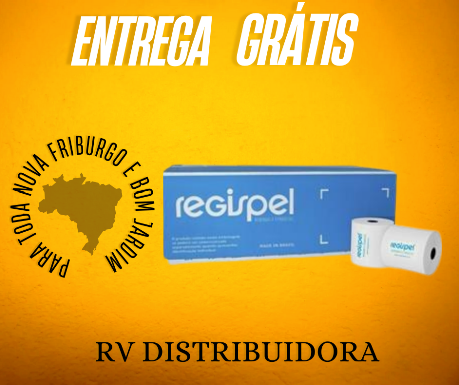 Bobina Térmica para Relógio de Ponto 57 mm x 30 m Branca 44 g - Regispel