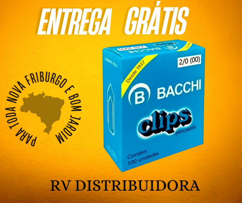 CLIPS GALVANIZADO 2/0 -100UN BACCI