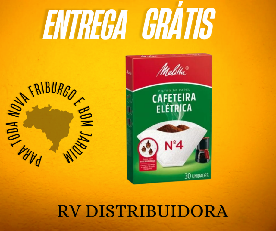 FILTRO DE PAPEL CAFETEIRA ELÉTRICA Nº4 MELITTA C/30UND