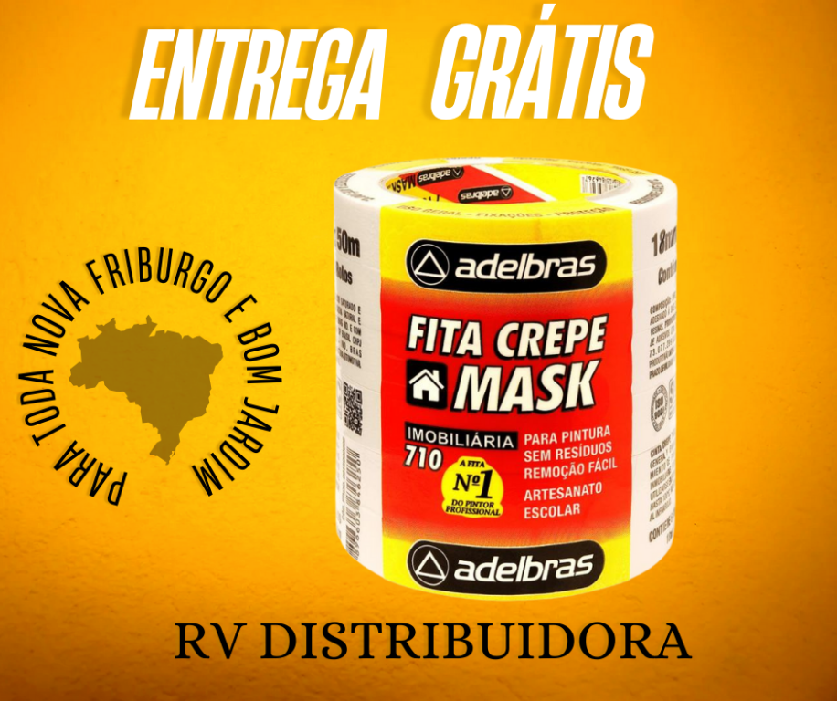 FITA ADESIVA 18X50 MASK CREPE 710 R.0615000005ATACADO - PCT C/6