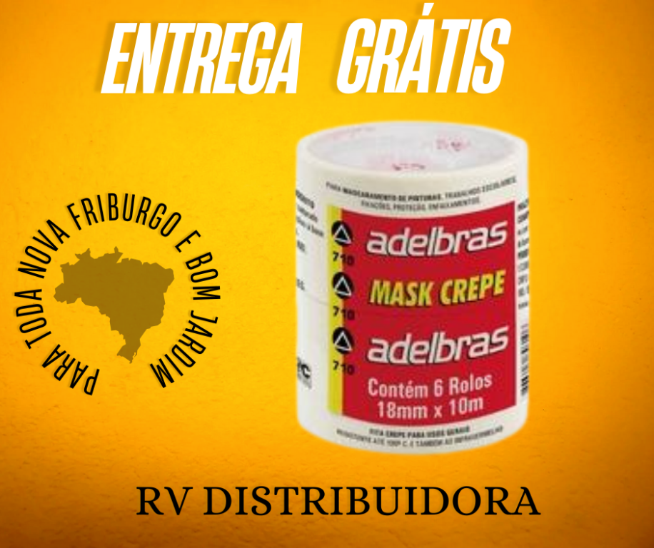 FITA ADESIVA 18X10 CREPE 750/710 R.0669000002ATACADO - PCT C/6