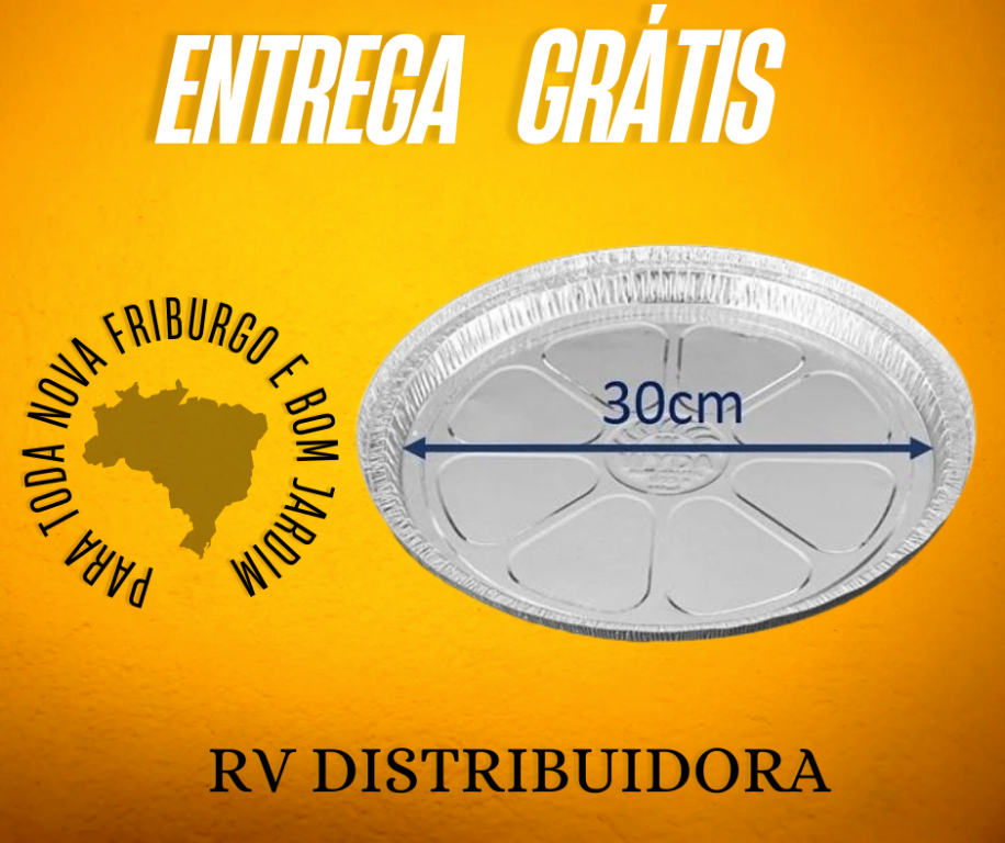 EMBALAGEM PIZZA ALUMÍNIO 30CM- VAZADA